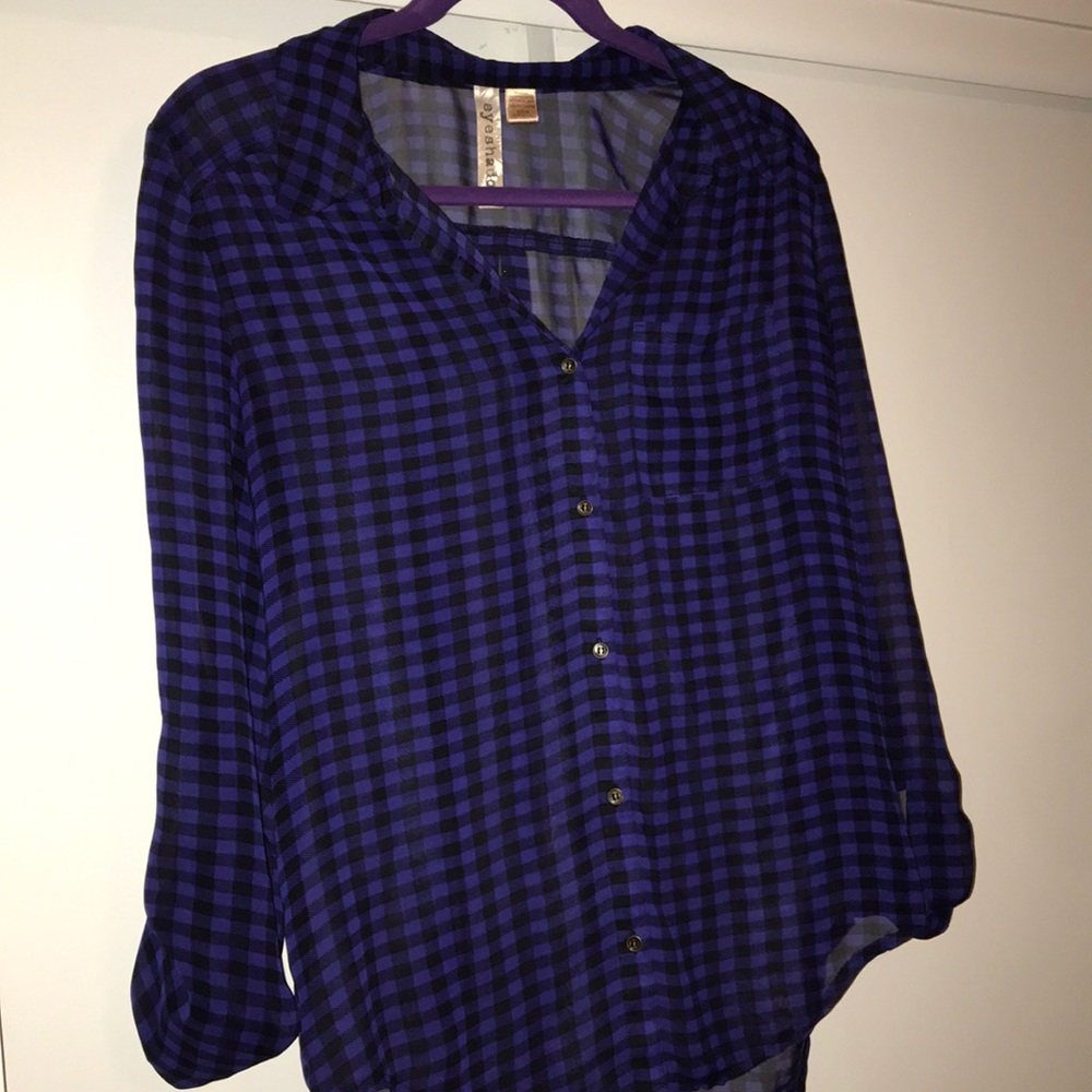Sheer button down